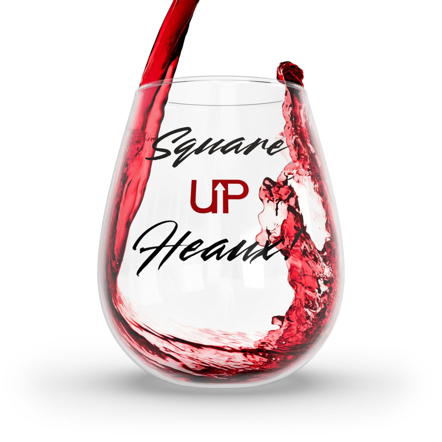 Square UP! Haute Doc Official ...Stemless Wine Glass, 11.75oz