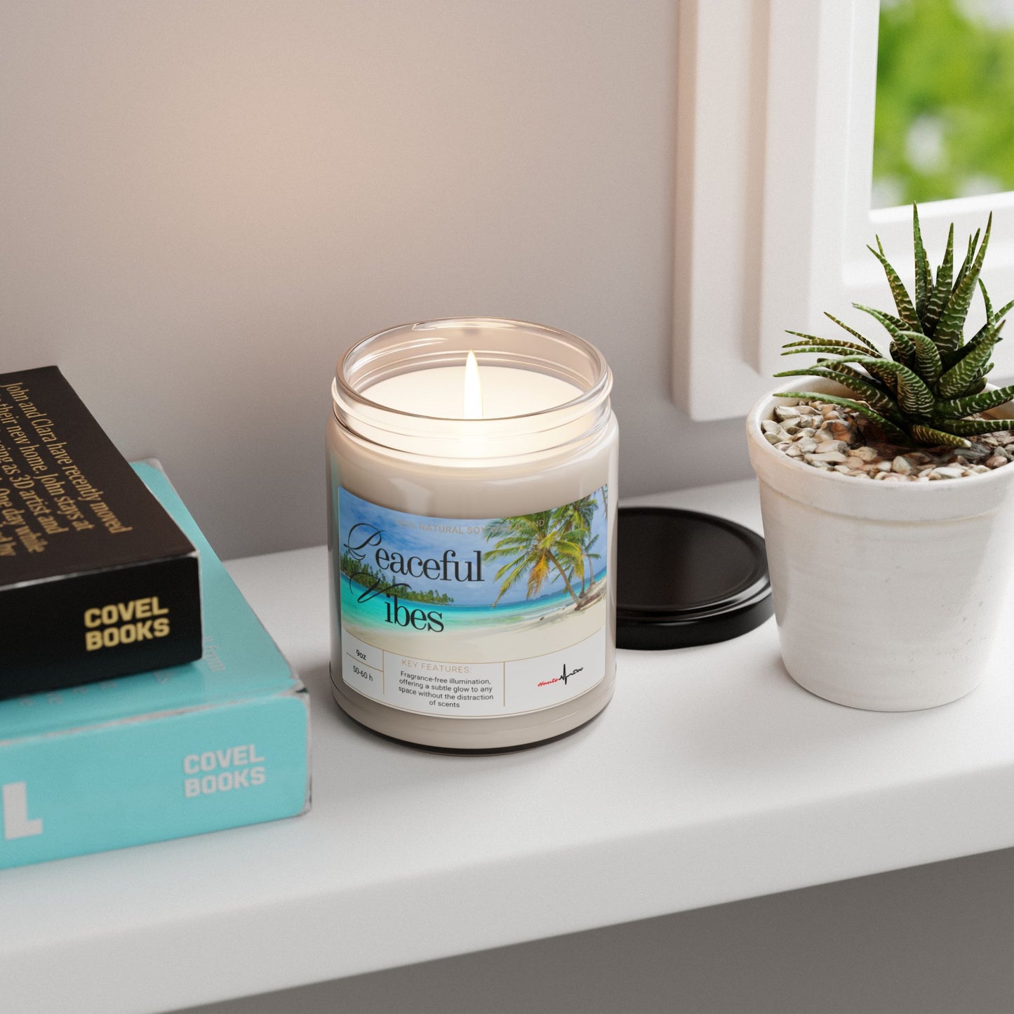 Peaceful Vibes Scented Soy Candle, 9oz