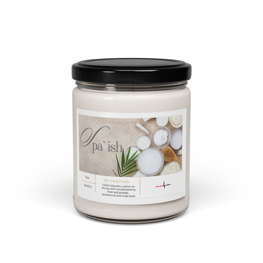 Spa'ish Clean Cotton Scented Soy Candle, 9oz