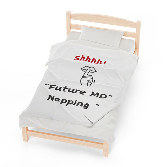 Shhh future Dr.Sleeping !...... Cozy Velveteen Super Plush Blanket