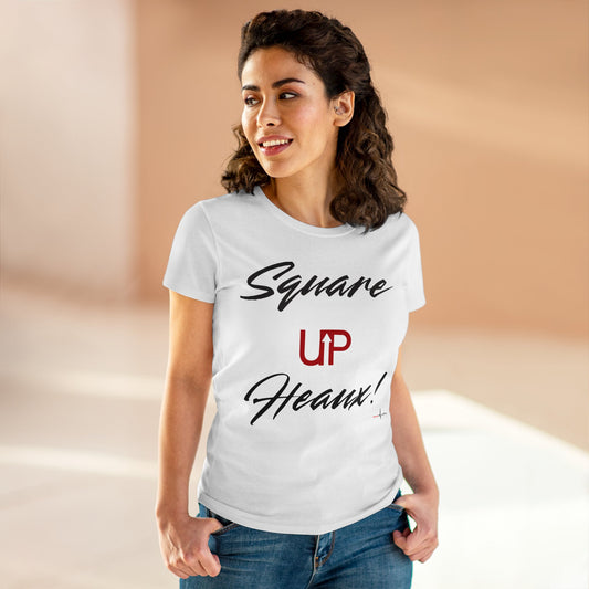 Square UP ! Haute Doc Women's Midweight Cotton Tee